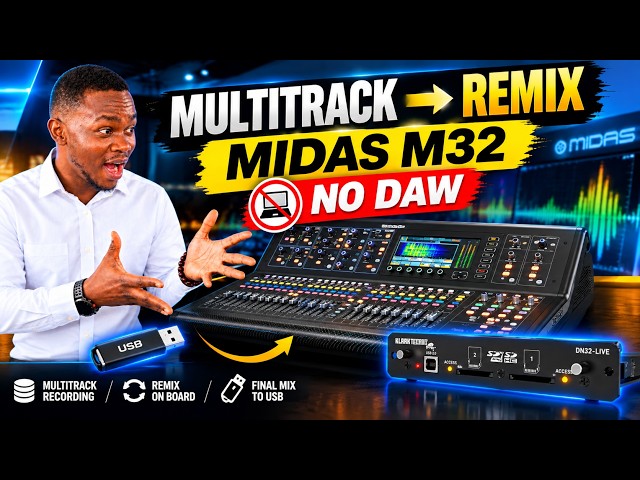 Multitrack Recording & Remix on Midas M32 Without a DAW | DN32-LIVE Card(Part 1)