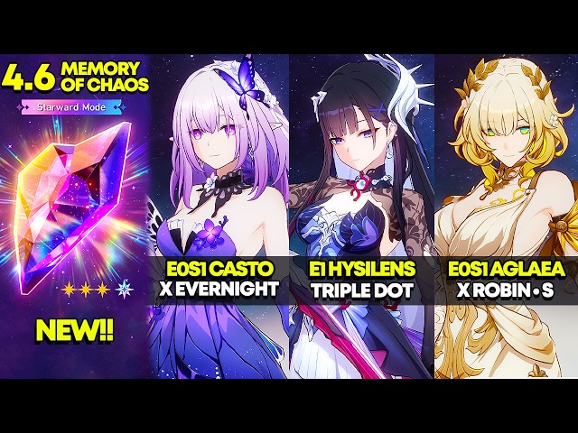 E0S1 Castorice, E1 Hysilens, E0S1 Aglaea | MOC 12: Starward Mode | HSR 4.6