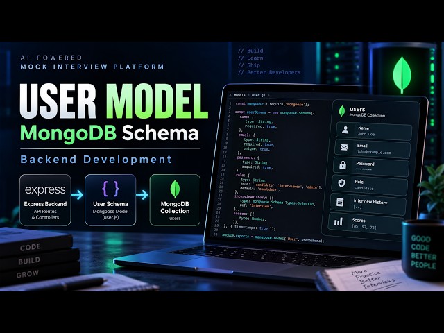 Creating User Model in MongoDB | AI Mock Interview Platform Project