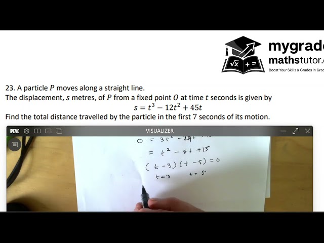 Kinematics & Calculus: Total Distance Travelled (Grade 9 & A Level) | Edexcel IGCSE Maths (4MA1)