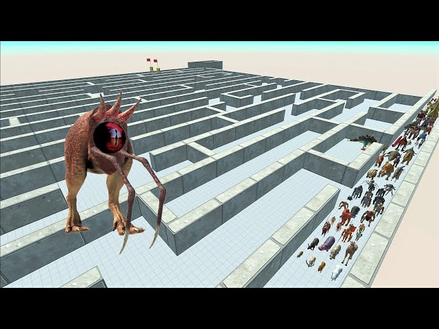 Last Survivor. Touched out, Maze course! | Animal Revolt Battle Simulator