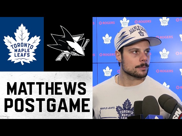 Auston Matthews | Post Game vs San Jose Sharks | October 19, 2026