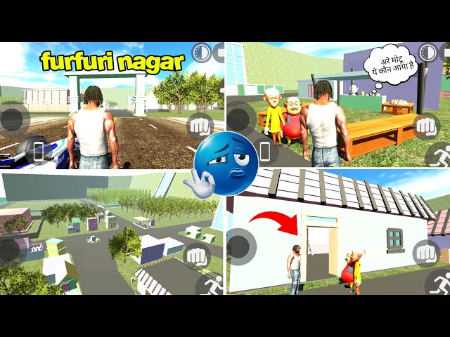 Finally Motu Patlu Furfuri Nagar cheat code in Indian Bike Driving 3D 🤯🔥