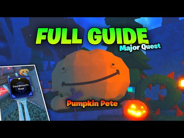 Full Guide to Complete Pumpkin Pete Quest in Fisch (Gourdemort's Rose)
