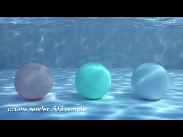 C4D Octane Render Underwater Caustics Test