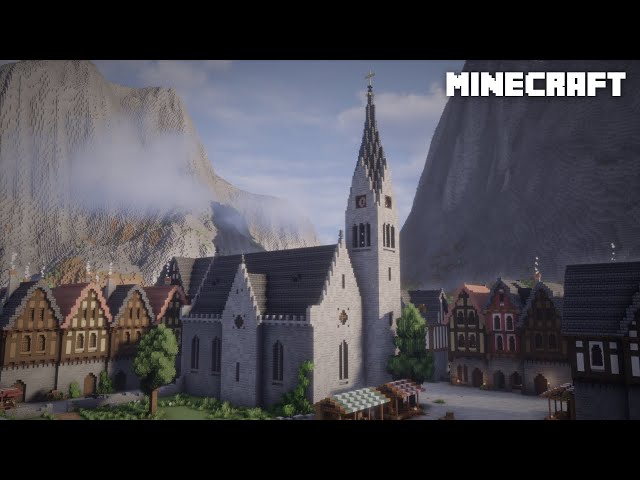 Minecraft: How to build a Medieval Church | Tutorial