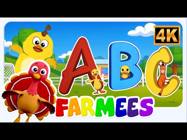 ABC Song for Kids | Learn Alphabet A-Z with Farmees