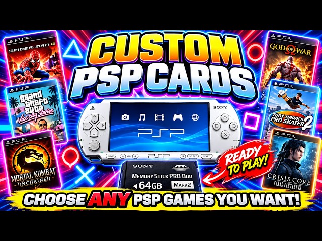 PSP GAME LIST FOR MEMBERSHIP OR CHOOSE FOR CUSTOM CARD