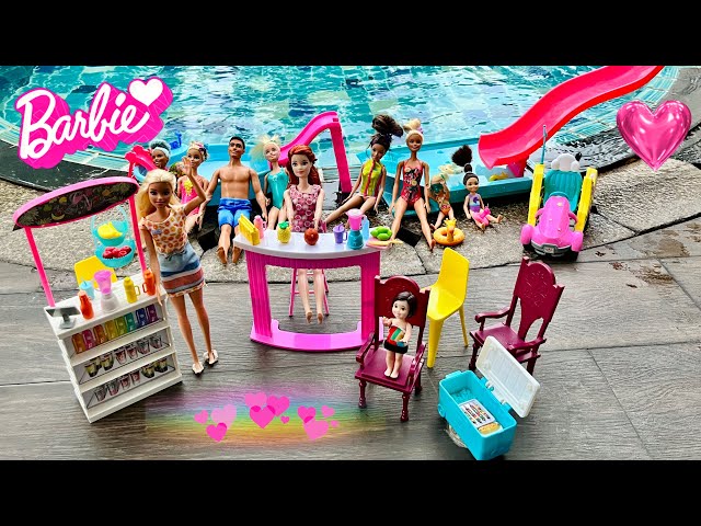 Barbie-Ep.9 Rain Crashed Our Pool Party!! ⛈️Barbie’s Indoor Playground Adventure!🤪