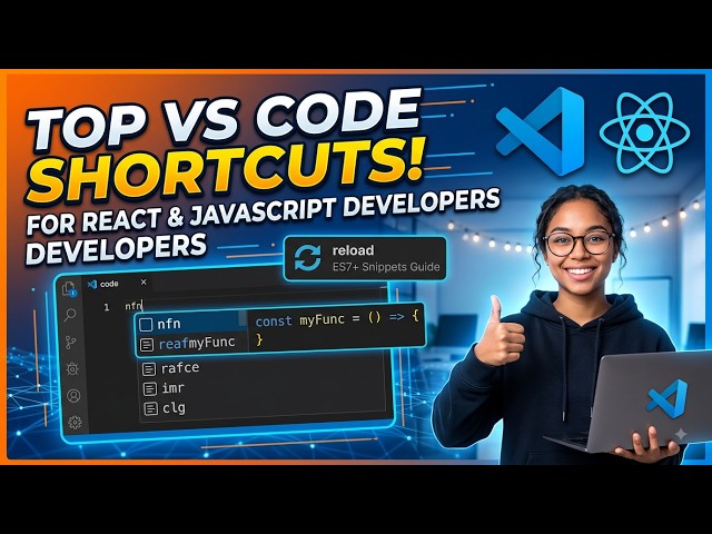 ES7+ ReactReduxReact Native snippets  VS Code Shortcuts Every React & JavaScript Developer Needs