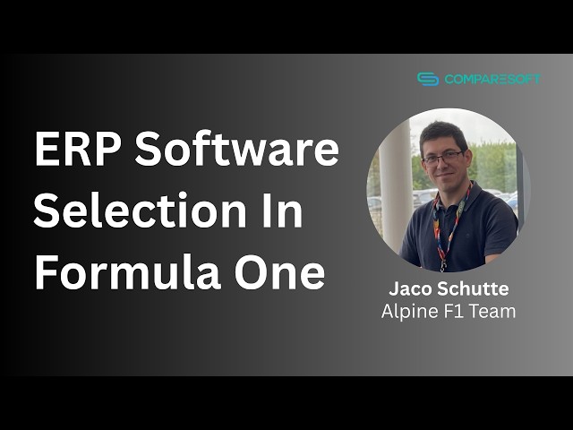 Selecting ERP for a Formula One Team
