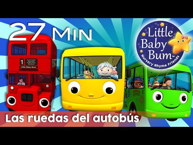 Las ruedas del autobús - Todas las versiones | Canciones infantiles | LittleBabyBum