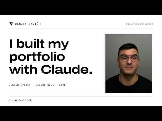 How I Built My Developer Portfolio With Claude