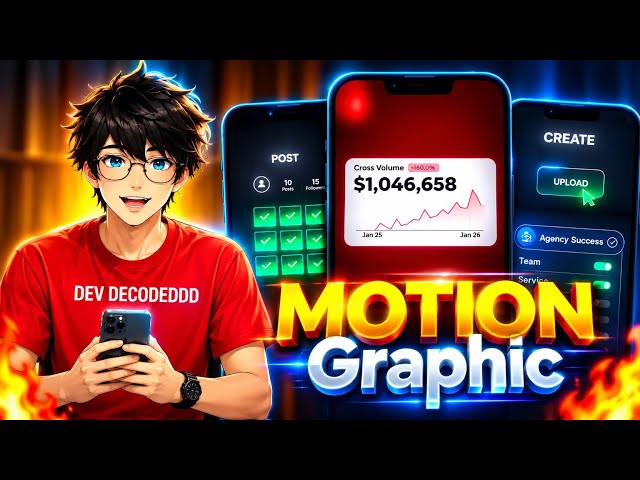 🎬 Motion Graphics TUTORIAL Full Course | Beginner to Pro