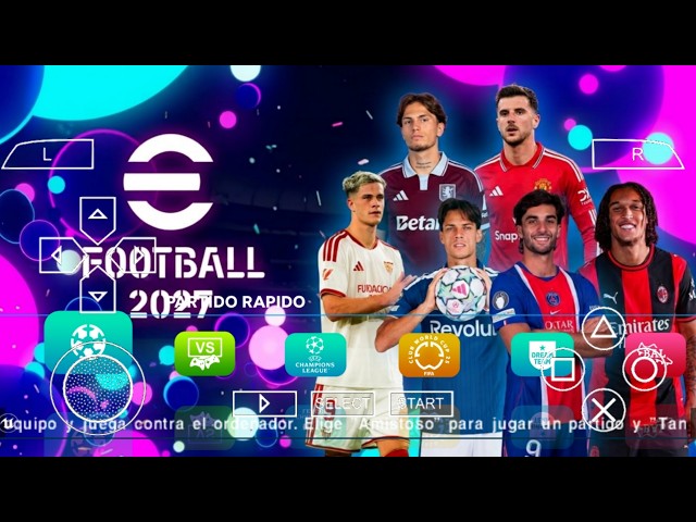 eFootball PES 2027 PPSSPP ANDROID OFFLINE FULL UPDATE UCL & LEAGUE KITS 26/27 SEASON 4K GRAPHICS