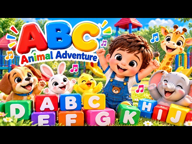 🎵 ABC Animal Adventure Song | Learn the Alphabet with Animal Friends! 🐻🦁