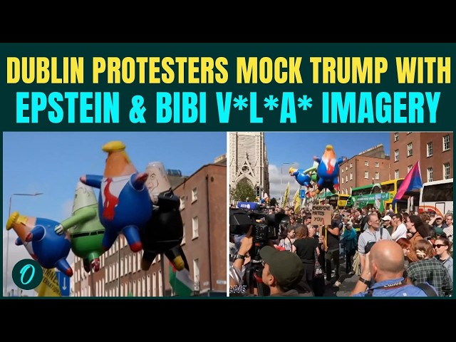 Trump Faces Dublin Protest: SHOCKING Imagery Erupts As Trump Arrives In Ireland | WATCH