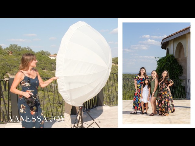 How to light outdoor group photos with natural light and flash