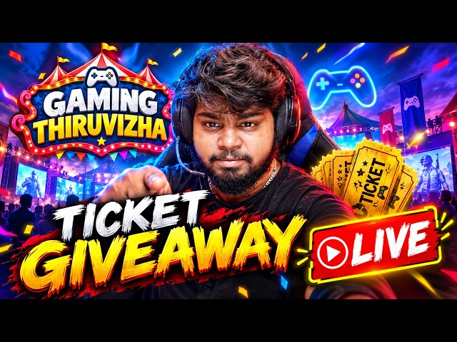 Gaming Thiruvizha Ticket Giveaway 🎁 | BGMI 4.6 UPDATE  LIVE🔴