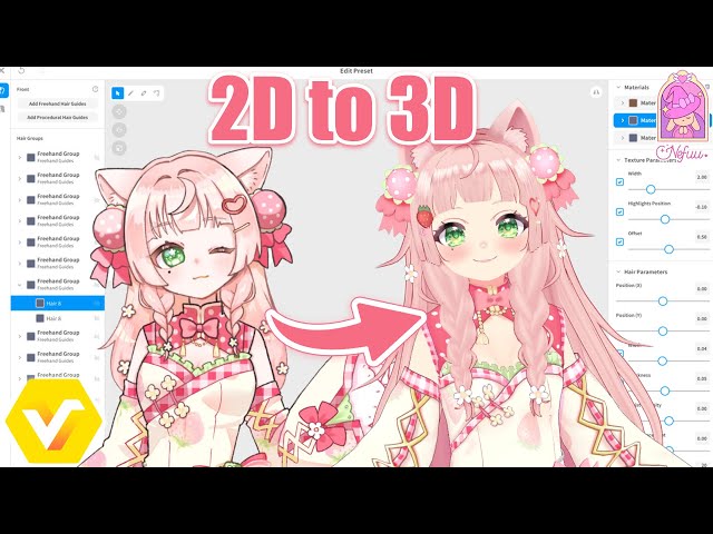 MisaaaVT 🍓🐈 | VTuber 3D Model〚 VRoid Timelapse 〛48