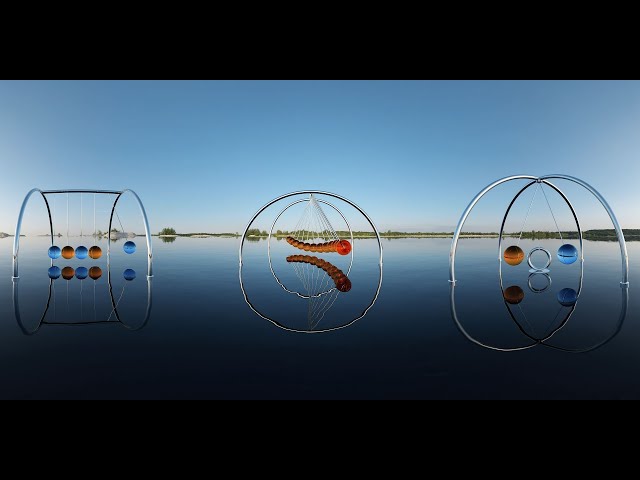 Oddly satisfying pendulums video 360 for PSVR, Oculus Rift, Quest & Go in 5K Virtual Reality