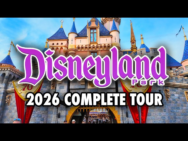 Disneyland Park 2026 - Full Walkthrough & Ride POVs [4K60]