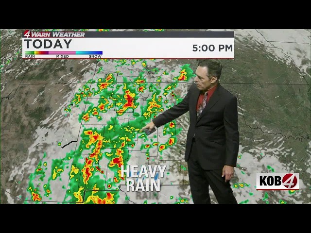 An update on the timing of the rain in New Mexico