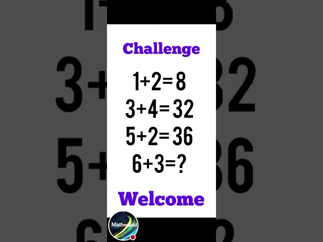 Live :  |Math Quiz Challenge? | Only 1% can do it. /""IQ test ""/ #maths​live #livestreaming​