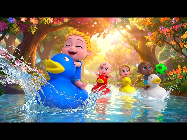 Learn Colors With Five Little Ducks | Learning Colors Name | Nursery Rhymes | Little Skylark