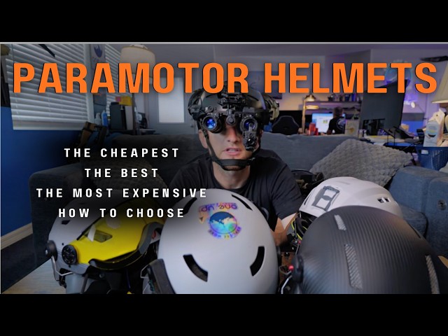 Shopping for a Paramotor Helmet? We share 5 great options from cheapest to most expensive!