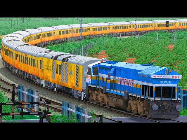 TRAINS CROSSING HIGH SPEED IN RAIL GATE | BUMPY RAILROAD | Train Simulator | Railwork | NTG GAMING
