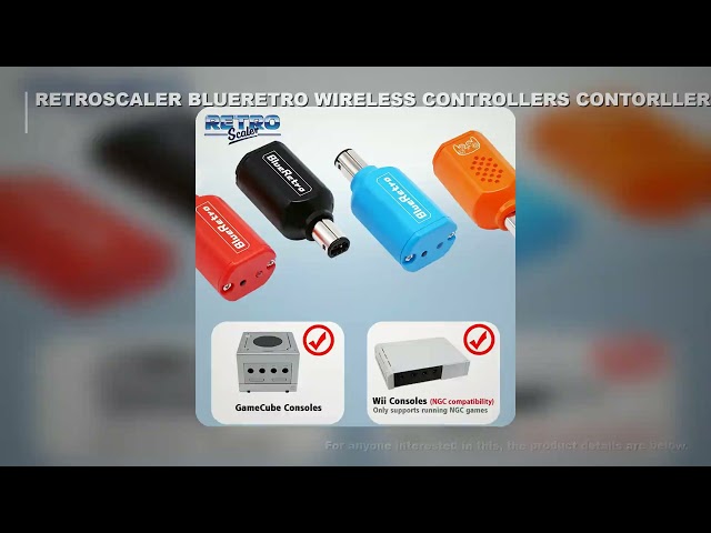 RetroScaler BlueRetro Wireless Controllers Adaptor For NGC GameCube Console to PS3 PS4 PS5 Switch Pr