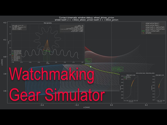 Watchmaking Gear Simulator for Windows and Mac OS