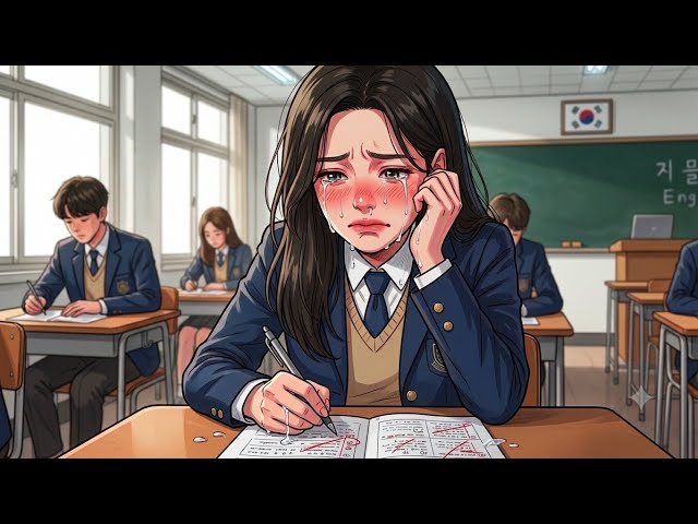 She Failed the Exam… Until Everything Changed 🥹📚 | Korean bio math student life 