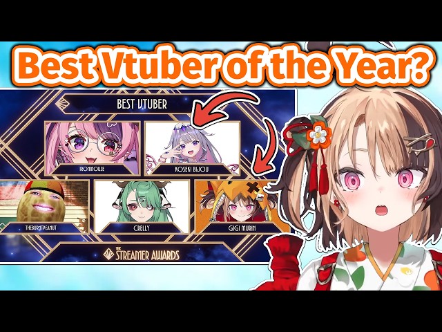Gigi Reacts To Her and Biboo Getting Nominated For Vtuber of The Year