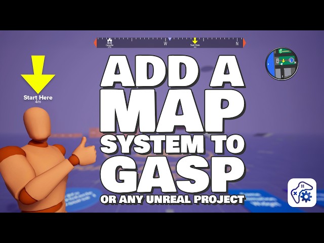How to Add a Minimap, Compass & Full Map to GASP in Unreal Engine 5 | Wayfinder Tutorial