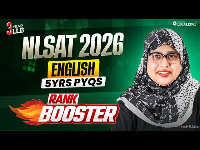 NLSAT 2026 | 4 Years PYQs | Important Topics | Shazli Ma'am