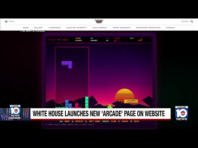 White House debuts 5 retro arcade video games to promote Trump's agenda