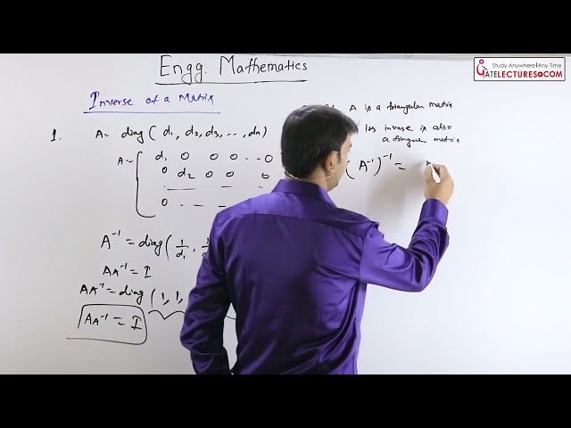 Inverse Matrix Properties: Diagonal, Triangular & Reverse-Order Law | GATE Mathematics