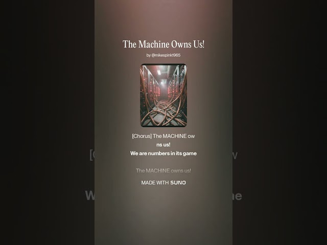 The Machine Owns Us!