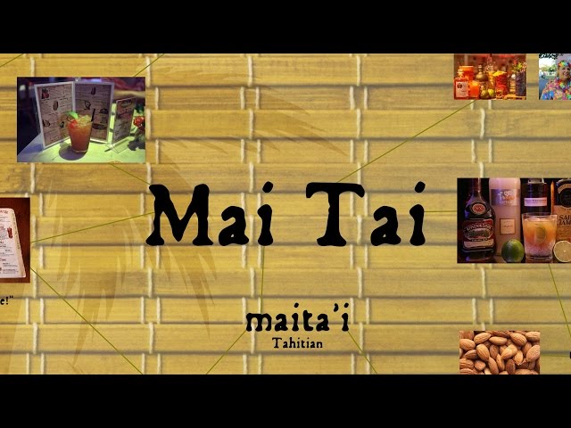 Mai Tai: Tiki Culture, Cocktails, and Appropriation