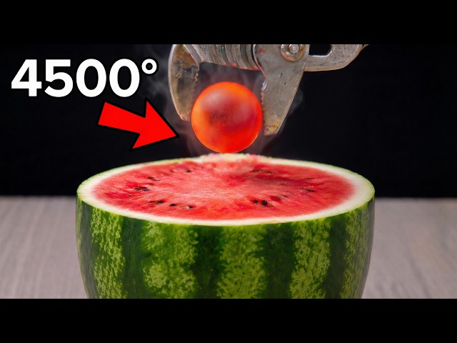 4500º Lava Ball vs Watermelon Experiment!
