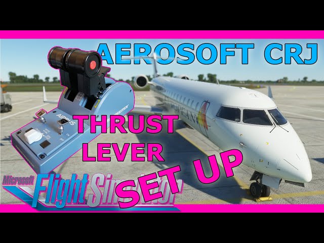 Thrustmaster TCA Throttle Aerosoft CRJ Setup Guide! MSFS with a Real Airbus Pilot