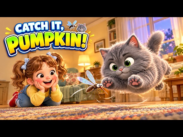 The Great Mosquito Hunt 🦟😸 | Grace & Pumpkin | Funny Kitten Comedy | Bedtime Stories #kitten