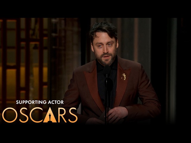 Kieran Culkin Accepts Oscar for Best Supporting Actor on Sean Penn's Behalf | 98th Oscars (2026)