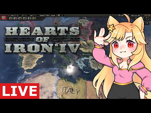 🔴 Hearts of Iron 4 | Trying the France Rework【VTUBER 】