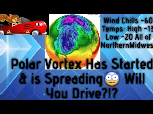 Polar Vortex Has Started & is Spreading😨 Will You Drive?!?