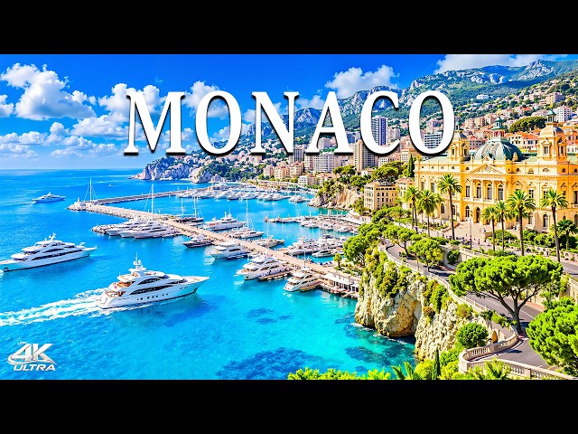 Luxury Yachts & Crystal Waters: Monaco 4K Drone