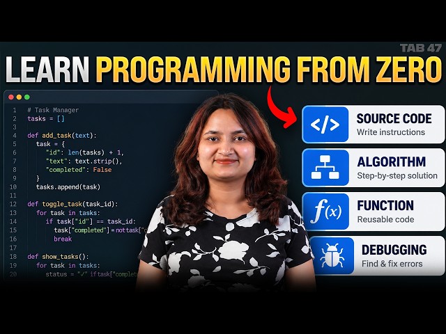 How to Start Programming in 2026: The Programming Fundamentals You Need to Know | Tab 47