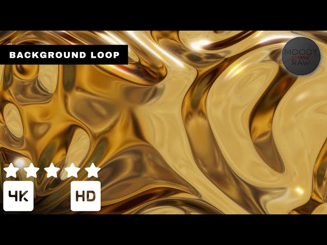 Golden Motion 4K Visual Loop (Silent) | Signature Luxury Display | Seamless Loop